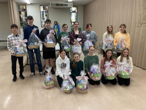 8th Grade - Easter baskets for RCIA