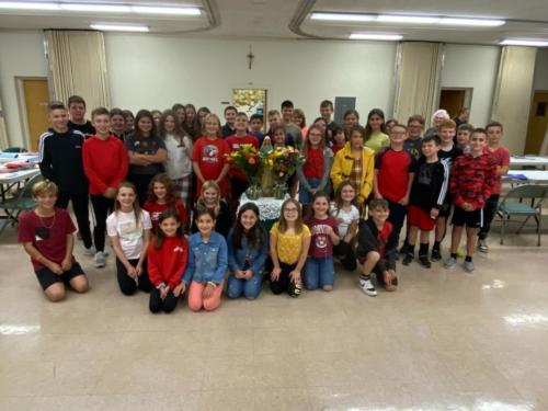 Rosary prayed together - Gr 4-7 Oct. 24, 2022